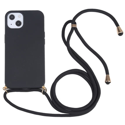 Estuche a prueba de golpes de material de paja de trigo + TPU con cordón para el cuello, para iPhone 13 mini, para iPhone 13, para iPhone 13 Pro, para iPhone 13 Pro Max