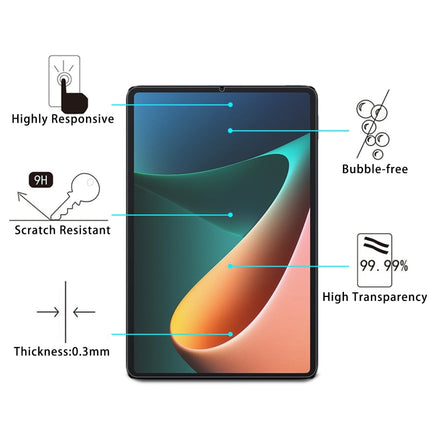 2 PCS 9H 2.5D Explosion-proof Tempered Glass Film, For Xiaomi Pad 5 (2 PCS)