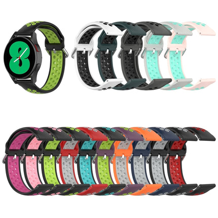 Two-color Silicone Replacement Strap Watchband, For Samsung Galaxy Watch4 44mm