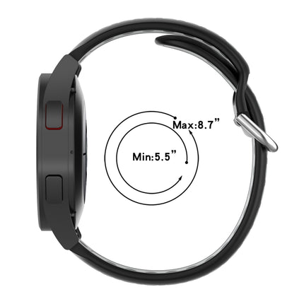 Two-color Silicone Replacement Strap Watchband, For Samsung Galaxy Watch4 Classic 46mm
