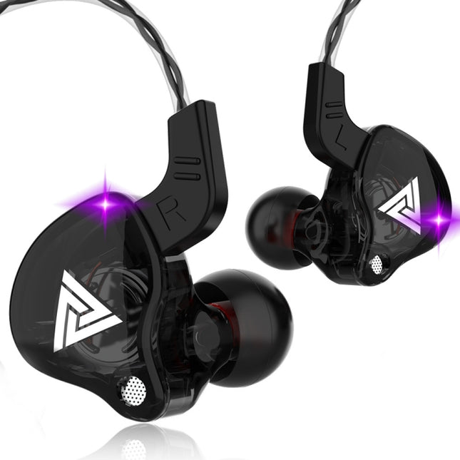 QKZ AK6 3,5 mm In-Ear-Sportkopfhörer mit kabelgebundenem Subwoofer, Kabellänge: ca. 1,2 m, 1 Stück, 1 Paar