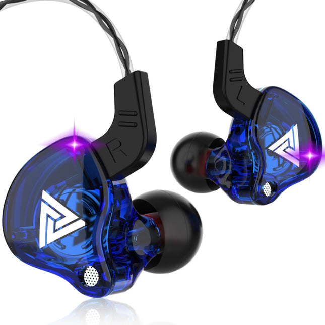 QKZ AK6 3,5 mm In-Ear-Sportkopfhörer mit kabelgebundenem Subwoofer, Kabellänge: ca. 1,2 m, 1 Stück, 1 Paar