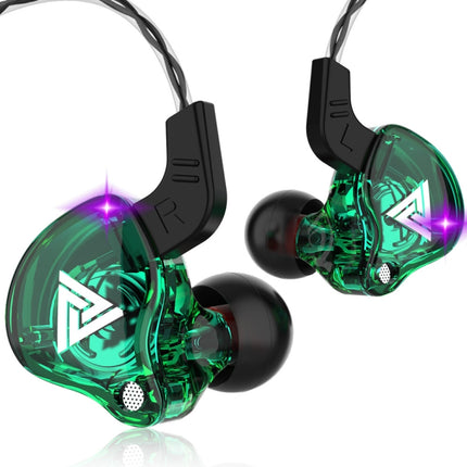 QKZ AK6 3,5 mm In-Ear-Sportkopfhörer mit kabelgebundenem Subwoofer, Kabellänge: ca. 1,2 m, 1 Stück, 1 Paar