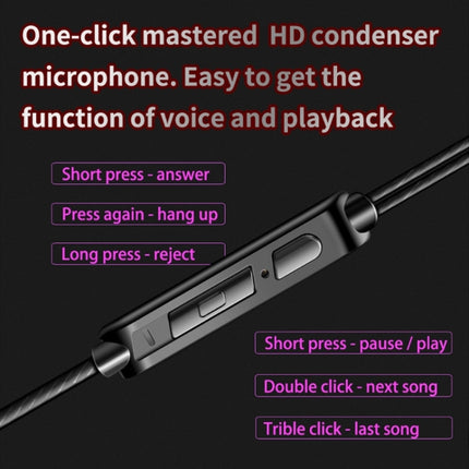 QKZ AK6 3,5 mm In-Ear-Sportkopfhörer mit kabelgebundenem Subwoofer, Kabellänge: ca. 1,2 m, 1 Stück, 1 Paar