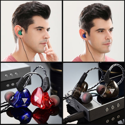 QKZ AK6 3,5 mm In-Ear-Sportkopfhörer mit kabelgebundenem Subwoofer, Kabellänge: ca. 1,2 m, 1 Stück, 1 Paar