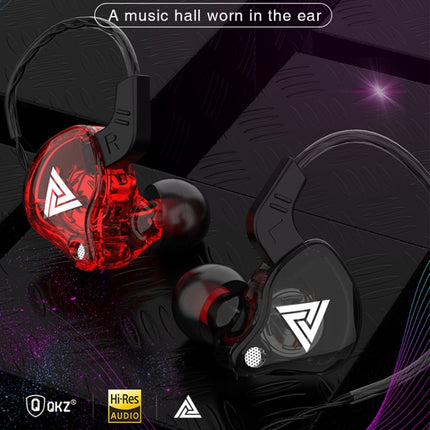 QKZ AK6 3,5 mm In-Ear-Sportkopfhörer mit kabelgebundenem Subwoofer, Kabellänge: ca. 1,2 m, 1 Stück, 1 Paar