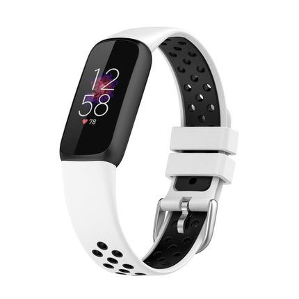 Two-color Silicone Replacement Strap Watchband, For Fitbit Luxe