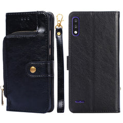 Zipper Bag PU + TPU Horizontal Flip Leather Case with Holder & Card Slot & Wallet & Lanyard, For LG K22, For OnePlus 9, For OnePlus 9 Pro, For OnePlus Nord CE 5G, For OnePlus 9R