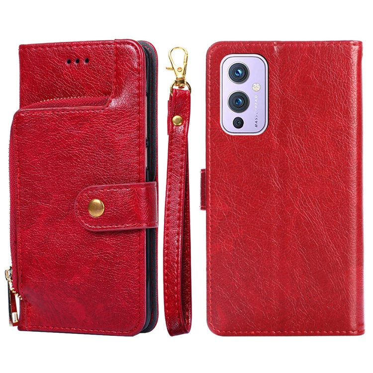 Zipper Bag PU + TPU Horizontal Flip Leather Case with Holder & Card Slot & Wallet & Lanyard, For LG K22, For OnePlus 9, For OnePlus 9 Pro, For OnePlus Nord CE 5G, For OnePlus 9R