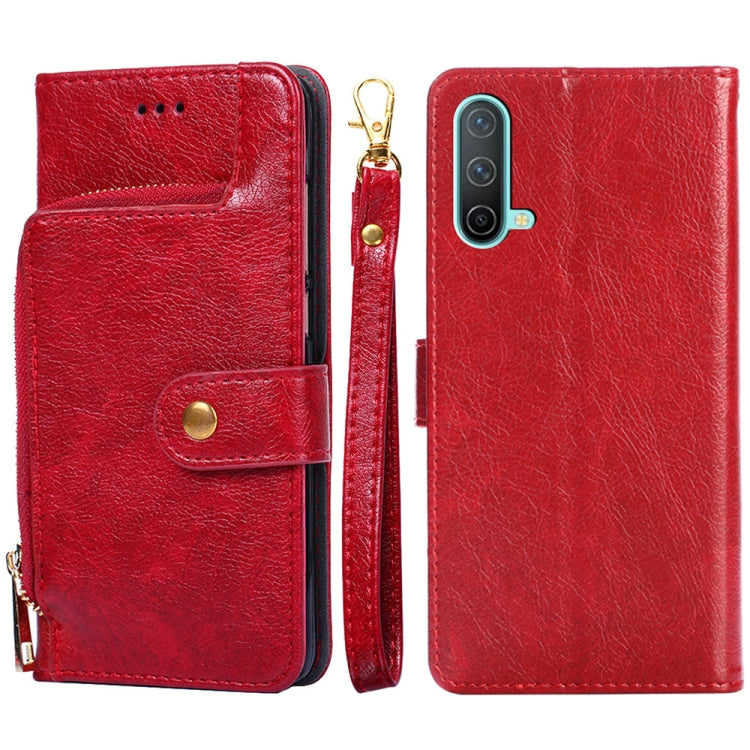 Zipper Bag PU + TPU Horizontal Flip Leather Case with Holder & Card Slot & Wallet & Lanyard, For LG K22, For OnePlus 9, For OnePlus 9 Pro, For OnePlus Nord CE 5G, For OnePlus 9R