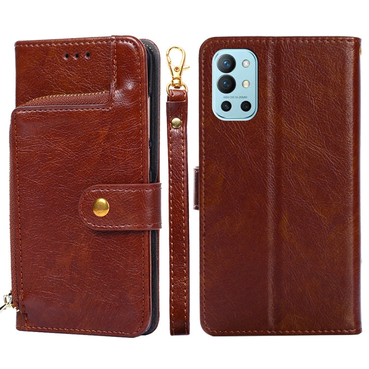 Zipper Bag PU + TPU Horizontal Flip Leather Case with Holder & Card Slot & Wallet & Lanyard, For LG K22, For OnePlus 9, For OnePlus 9 Pro, For OnePlus Nord CE 5G, For OnePlus 9R