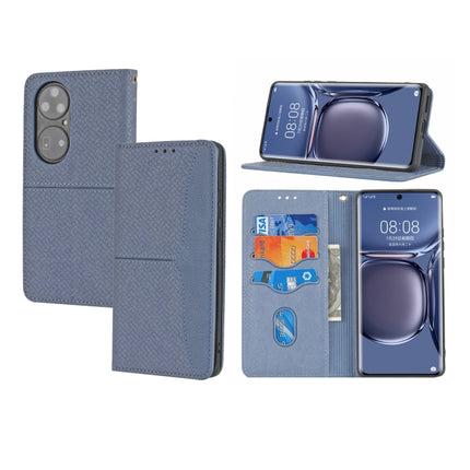 Woven Texture Stitching Magnetic Horizontal Flip PU Leather Case with Holder & Card Slots & Wallet & Lanyard, For Huawei P50, For Huawei P50 Pro, For Honor 50, For Honor 50 Pro
