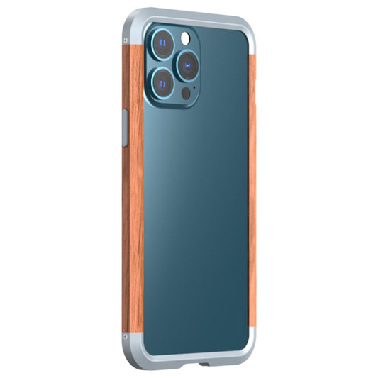 R-JUST Shockproof Iron + Wood Bumper Protective Case, For iPhone 13 mini, For iPhone 13, For iPhone 13 Pro, For iPhone 13 Pro Max