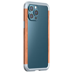 R-JUST Stoßfeste Schutzhülle aus Eisen und Holz, für iPhone 13 Mini, für iPhone 13, für iPhone 13 Pro, für iPhone 13 Pro Max