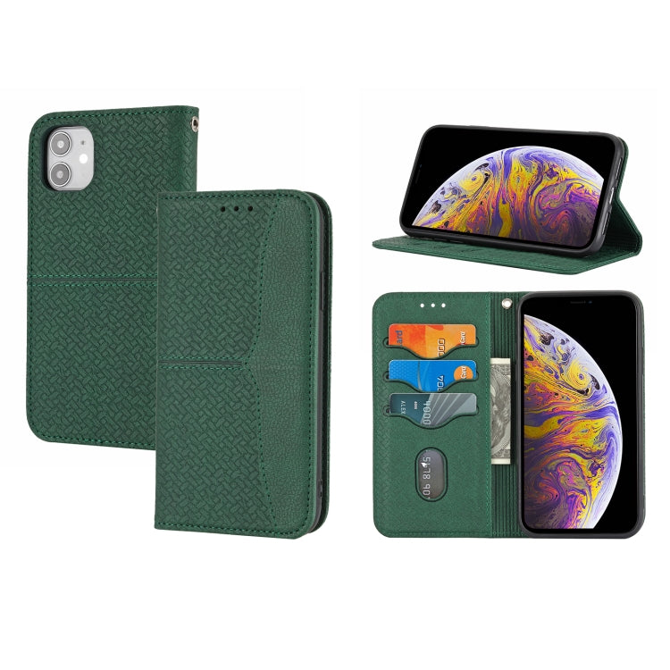 Woven Texture Stitching Magnetic Horizontal Flip PU Leather Case with Holder & Card Slots & Wallet & Lanyard, For iPhone 8 Plus / 7 Plus, For iPhone 11, For iPhone 11 Pro, For iPhone 11 Pro Max