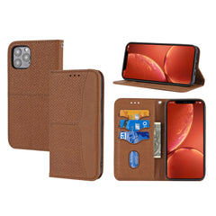 Woven Texture Stitching Magnetic Horizontal Flip PU Leather Case with Holder & Card Slots & Wallet & Lanyard, For iPhone 8 Plus / 7 Plus, For iPhone 11, For iPhone 11 Pro, For iPhone 11 Pro Max, For iPhone 12 / 12 Pro