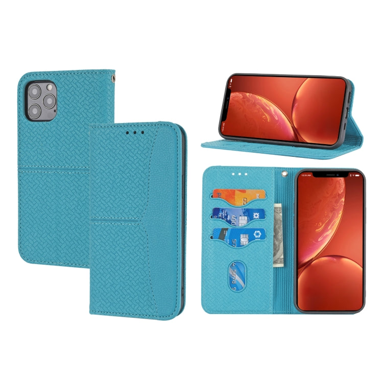 Woven Texture Stitching Magnetic Horizontal Flip PU Leather Case with Holder & Card Slots & Wallet & Lanyard, For iPhone 8 Plus / 7 Plus, For iPhone 11, For iPhone 11 Pro, For iPhone 11 Pro Max