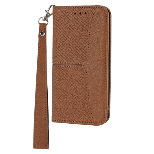 Woven Texture Stitching Magnetic Horizontal Flip PU Leather Case with Holder & Card Slots & Wallet & Lanyard, For iPhone 12 / 12 Pro, For iPhone 12 Pro Max, For iPhone 13 mini, For iPhone 13