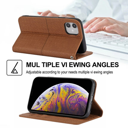 Funda de piel sintética con tapa horizontal magnética con costuras de textura tejida, soporte, ranuras para tarjetas, billetera y cordón, para iPhone 12 Pro Max, para iPhone 13 mini, para iPhone 13, para iPhone 13 Pro, para iPhone 13 Pro Max