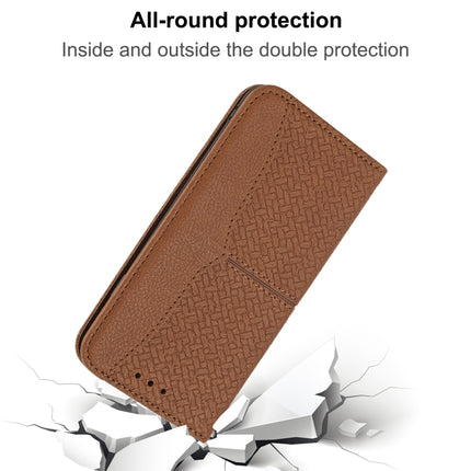 Funda de piel sintética con tapa horizontal magnética con costuras de textura tejida, soporte, ranuras para tarjetas, billetera y cordón, para iPhone 12 Pro Max, para iPhone 13 mini, para iPhone 13, para iPhone 13 Pro, para iPhone 13 Pro Max