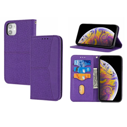 Funda de piel sintética con tapa horizontal magnética con costuras de textura tejida, soporte, ranuras para tarjetas, billetera y cordón, para iPhone 12 Pro Max, para iPhone 13 mini, para iPhone 13, para iPhone 13 Pro, para iPhone 13 Pro Max