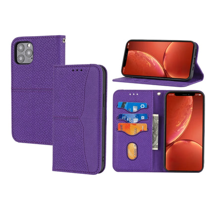 Funda de piel sintética con tapa horizontal magnética con costuras de textura tejida, soporte, ranuras para tarjetas, billetera y cordón, para iPhone SE 2022/SE 2020/8/7, iPhone XR, iPhone X/XS, iPhone XS Max