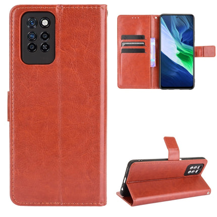 Funda de cuero con tapa horizontal con textura Crazy Horse, ranuras para tarjetas y cordón, para Infinix Note 10, para Blackview A100, para Oukitel C21 Pro, para Oukitel C21, para Umidigi Power 5, para ZTE Blade A51, para ZTE Blade A71