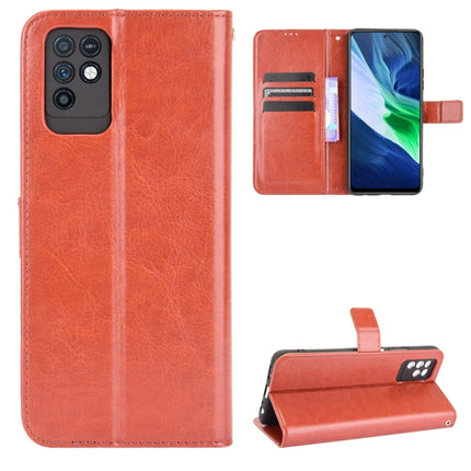 Funda de cuero con tapa horizontal con textura Crazy Horse, ranuras para tarjetas y cordón, para Infinix Note 10, para Blackview A100, para Oukitel C21 Pro, para Oukitel C21, para Umidigi Power 5, para ZTE Blade A51, para ZTE Blade A71