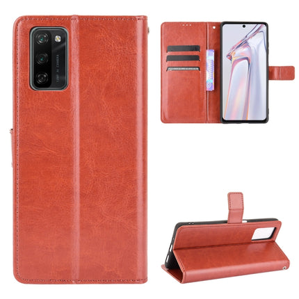 Funda de cuero con tapa horizontal con textura Crazy Horse, ranuras para tarjetas y cordón, para Infinix Note 10, para Blackview A100, para Oukitel C21 Pro, para Oukitel C21, para Umidigi Power 5, para ZTE Blade A51, para ZTE Blade A71