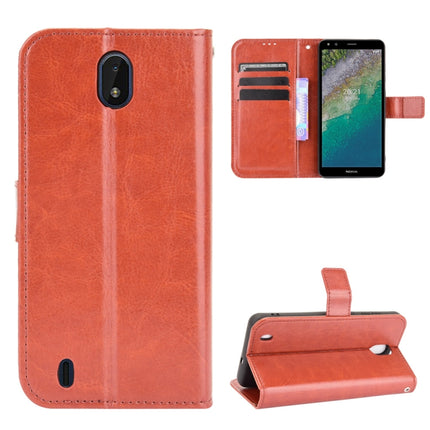 Horizontale Flip-Lederhülle mit Crazy Horse-Textur, Halter, Kartenfächern und Trageband, für Nokia XR20, für Samsung Galaxy Z Fold3 5G, für Xiaomi Poco F3 GT, für OnePlus Nord 2 5G, für T-Mobile REVVL V+ 5G, für vivo V21E 5G, für Infinix Hot 10s X689