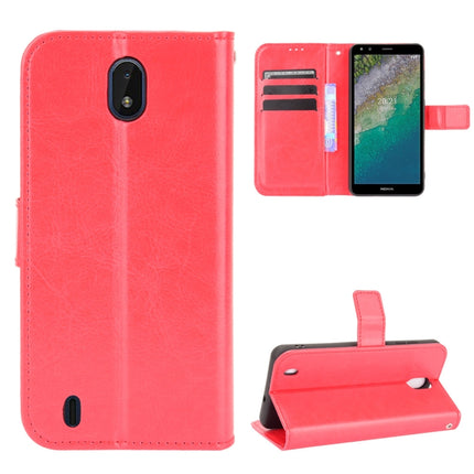 Horizontale Flip-Lederhülle mit Crazy Horse-Textur, Halter, Kartenfächern und Trageband, für Nokia XR20, für Samsung Galaxy Z Fold3 5G, für Xiaomi Poco F3 GT, für OnePlus Nord 2 5G, für T-Mobile REVVL V+ 5G, für vivo V21E 5G, für Infinix Hot 10s X689