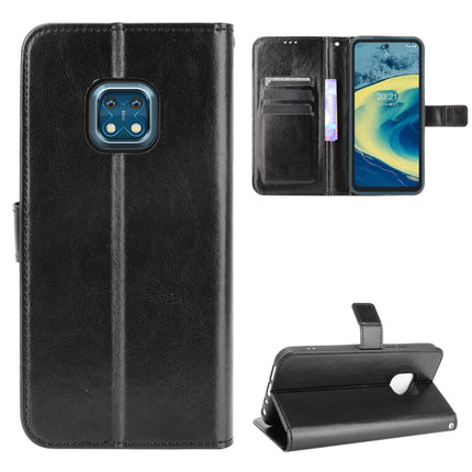Horizontale Flip-Lederhülle mit Crazy Horse-Textur, Halter, Kartenfächern und Trageband, für Nokia XR20, für Samsung Galaxy Z Fold3 5G, für Xiaomi Poco F3 GT, für OnePlus Nord 2 5G, für T-Mobile REVVL V+ 5G, für vivo V21E 5G, für Infinix Hot 10s X689