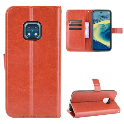 Horizontale Flip-Lederhülle mit Crazy Horse-Textur, Halter, Kartenfächern und Trageband, für Nokia XR20, für Samsung Galaxy Z Fold3 5G, für Xiaomi Poco F3 GT, für OnePlus Nord 2 5G, für T-Mobile REVVL V+ 5G, für vivo V21E 5G, für Infinix Hot 10s X689