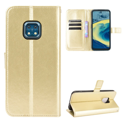 Horizontale Flip-Lederhülle mit Crazy Horse-Textur, Halter, Kartenfächern und Trageband, für Nokia XR20, für Samsung Galaxy Z Fold3 5G, für Xiaomi Poco F3 GT, für OnePlus Nord 2 5G, für T-Mobile REVVL V+ 5G, für vivo V21E 5G, für Infinix Hot 10s X689