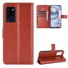 Crazy Horse Texture Horizontal Flip Leather Case with Holder & Card Slots & Lanyard, For Infinix Note 10, For Blackview A100, For Oukitel C21 Pro, For Oukitel C21, For Umidigi Power 5, For ZTE Blade A51, For ZTE Blade A71