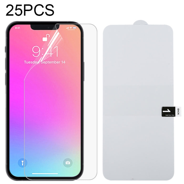 25 PCS Full Screen Protector Explosion-proof Hydrogel Film For iPhone 16e / 13 / 13 Pro / 14, For iPhone 13 Pro Max(25 PCS), For iPhone 16e / 13 / 13 Pro(25 PCS), For iPhone 13 mini(25 PCS)