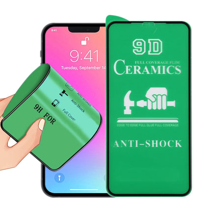 9D Full Screen Full Glue Ceramic Film For iPhone 17e / 16e / 14 / 13 / 13 Pro, For iPhone 13 mini (1 PC), For iPhone 16e / 13 / 13 Pro (1 PC), For iPhone 13 Pro Max (1 PC)