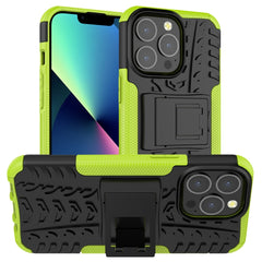 Funda protectora de TPU+PC a prueba de golpes con textura de neumático y soporte, para iPhone 13 mini, para iPhone 13, para iPhone 13 Pro, para iPhone 13 Pro Max