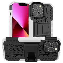 Funda protectora de TPU+PC a prueba de golpes con textura de neumático y soporte, para iPhone 13 mini, para iPhone 13, para iPhone 13 Pro, para iPhone 13 Pro Max