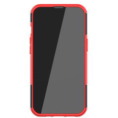 Tire Texture Shockproof TPU+PC Protective Case with Holder, For iPhone 13 Pro Max