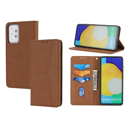 Woven Texture Stitching Magnetic Horizontal Flip PU Leather Case with Holder & Card Slots & Wallet & Lanyard, For Samsung Galaxy A52 4G / 5G, For Samsung Galaxy S20 FE, For Samsung Galaxy A02s 164mm, For Samsung Galaxy A02s 166mm