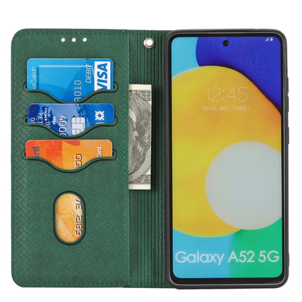 Woven Texture Stitching Magnetic Horizontal Flip PU Leather Case with Holder & Card Slots & Wallet & Lanyard, For Samsung Galaxy A52 4G / 5G, For Samsung Galaxy S20 FE, For Samsung Galaxy A02s 164mm, For Samsung Galaxy A02s 166mm