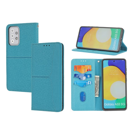 Woven Texture Stitching Magnetic Horizontal Flip PU Leather Case with Holder & Card Slots & Wallet & Lanyard, For Samsung Galaxy A52 4G / 5G, For Samsung Galaxy S20 FE, For Samsung Galaxy A02s 164mm, For Samsung Galaxy A02s 166mm
