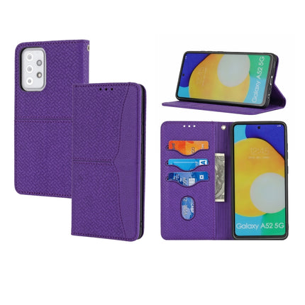 Woven Texture Stitching Magnetic Horizontal Flip PU Leather Case with Holder & Card Slots & Wallet & Lanyard, For Samsung Galaxy A52 4G / 5G, For Samsung Galaxy S20 FE, For Samsung Galaxy A02s 164mm, For Samsung Galaxy A02s 166mm