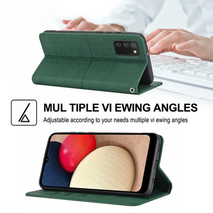 Woven Texture Stitching Magnetic Horizontal Flip PU Leather Case with Holder & Card Slots & Wallet & Lanyard, For Samsung Galaxy A03s 164mm, For Samsung Galaxy A12 5G, For Samsung Galaxy A22 4G, For Samsung Galaxy A22 5G