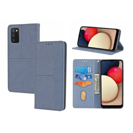 Woven Texture Stitching Magnetic Horizontal Flip PU Leather Case with Holder & Card Slots & Wallet & Lanyard, For Samsung Galaxy A03s 164mm, For Samsung Galaxy A12 5G, For Samsung Galaxy A22 4G, For Samsung Galaxy A22 5G