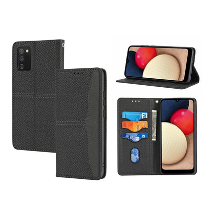 Woven Texture Stitching Magnetic Horizontal Flip PU Leather Case with Holder & Card Slots & Wallet & Lanyard, For Samsung Galaxy A03s 164mm, For Samsung Galaxy A12 5G, For Samsung Galaxy A22 4G, For Samsung Galaxy A22 5G