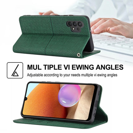 Woven Texture Stitching Magnetic Horizontal Flip PU Leather Case with Holder & Card Slots & Wallet & Lanyard, For Samsung Galaxy A32 4G, For Samsung Galaxy A32 5G, For Samsung Galaxy A42 5G, For Samsung Galaxy A51