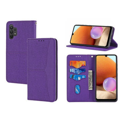 Woven Texture Stitching Magnetic Horizontal Flip PU Leather Case with Holder & Card Slots & Wallet & Lanyard, For Samsung Galaxy A32 4G, For Samsung Galaxy A32 5G, For Samsung Galaxy A42 5G, For Samsung Galaxy A51