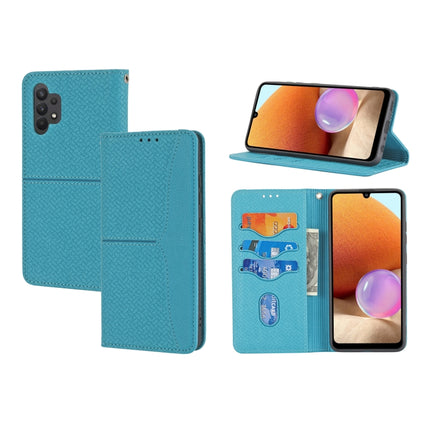 Woven Texture Stitching Magnetic Horizontal Flip PU Leather Case with Holder & Card Slots & Wallet & Lanyard, For Samsung Galaxy A32 4G, For Samsung Galaxy A32 5G, For Samsung Galaxy A42 5G, For Samsung Galaxy A51